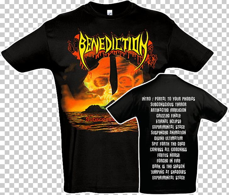 T-shirt Benediction Subconscious Terror Transcend The Rubicon / The Dreams You Dread PNG, Clipart, Active Shirt, Benediction, Black, Bluza, Brand Free PNG Download