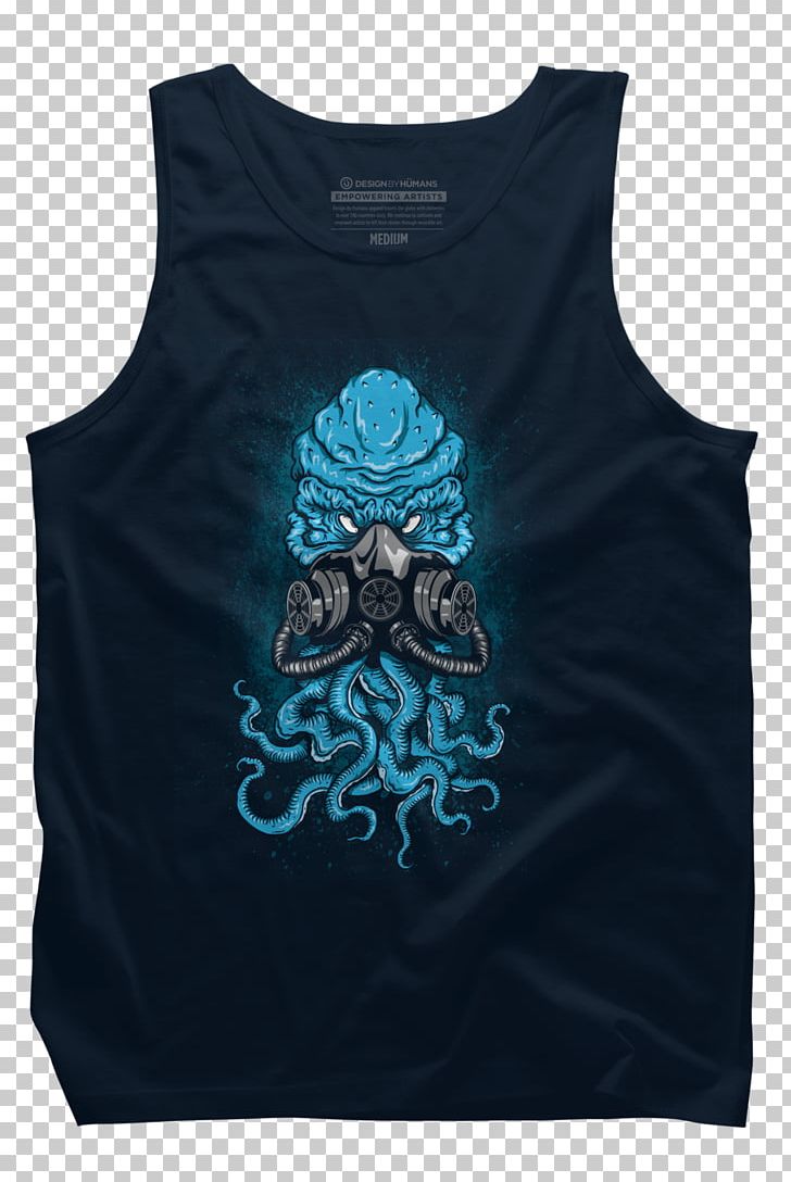 The Call Of Cthulhu T-shirt R'lyeh Gas Mask PNG, Clipart, Active Tank, Aqua, Black, Blue, Call Of Cthulhu Free PNG Download