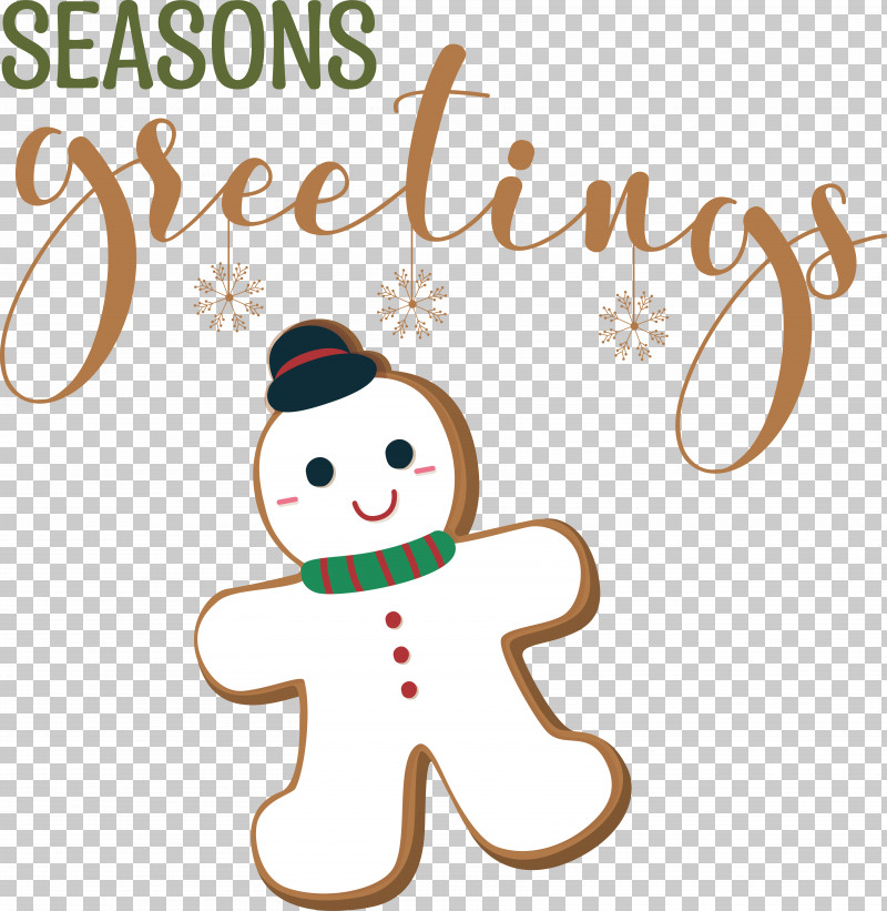 Seasons Greetings PNG, Clipart, Gingerbread, Merry Christmas, Seasons Greetings Free PNG Download