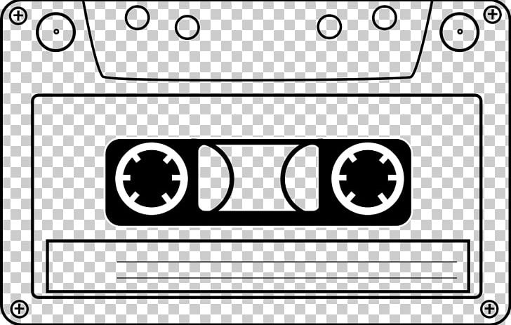 Compact Cassette Tape Recorder Videotape PNG, Clipart, Angle, Area, Black, Black And White, Brand Free PNG Download
