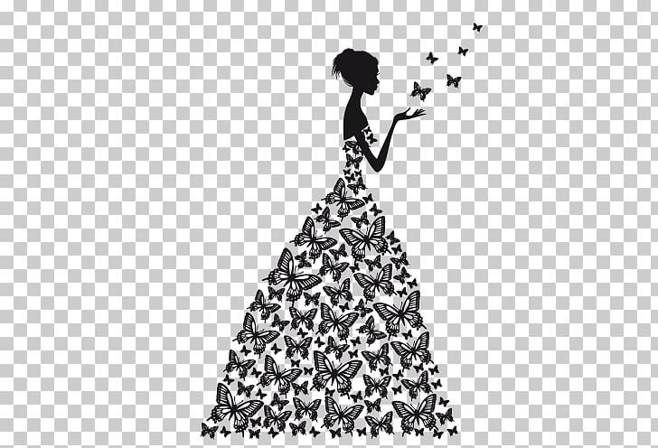 Silhouette Stock Illustration Woman PNG, Clipart, Black And White, Bride, Decorative Elements, Drawing, Dres Free PNG Download