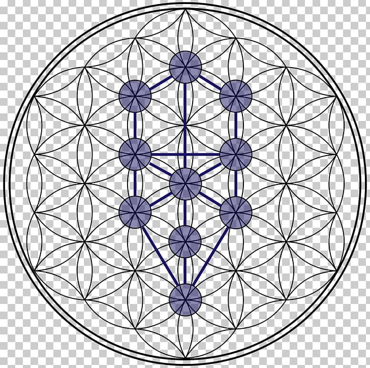 Tree Of Life Sacred Geometry Overlapping Circles Grid PNG, Clipart, Area, Art, Circle, Geometry, Kabbalah Free PNG Download