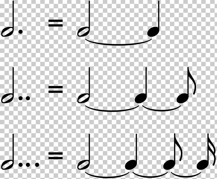 Dotted Note Musical Note Musical Notation Note Value PNG, Clipart, Angle, Area, Augmentation, Black, Calligraphy Free PNG Download