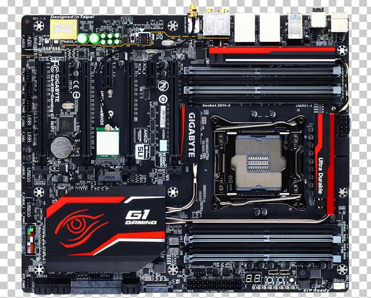Motherboard Intel X99 LGA 2011 Gigabyte GA-X99-Gaming G1 WIFI Gigabyte Technology PNG, Clipart, Atx, Central Processing Unit, Comp, Computer, Computer Accessory Free PNG Download