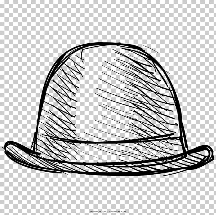 Bowler Hat Drawing Coloring Book PNG, Clipart, Black And White, Bowler, Bowler Hat, Clothing, Coloring Book Free PNG Download