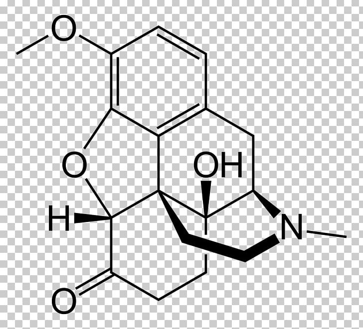 Oxycodone Opioid Thebaine Hydromorphone Drug PNG, Clipart, Analgesic, Angle, Area, Black, Black And White Free PNG Download