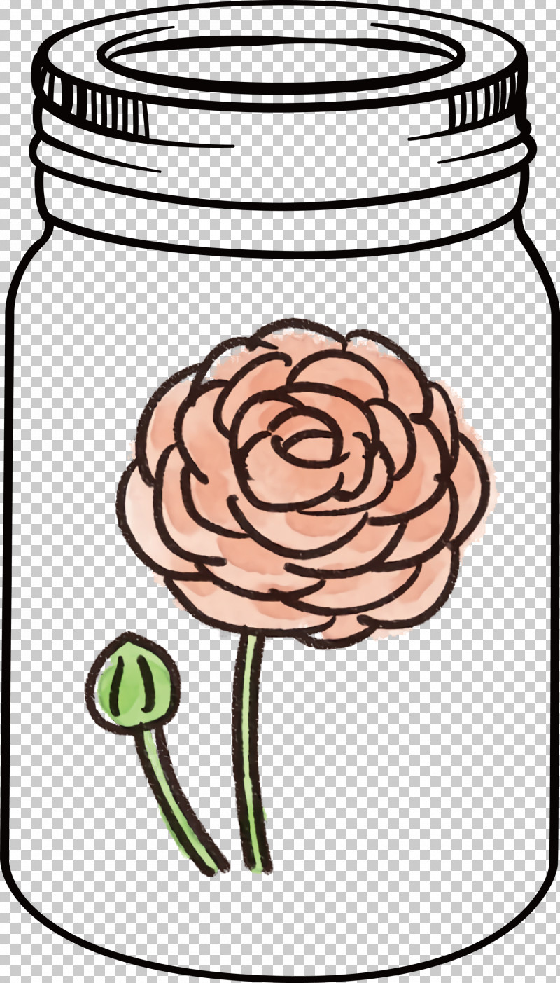 MASON JAR PNG, Clipart, Cut Flowers, Drawing, Flower, Line Art, Mason Jar Free PNG Download