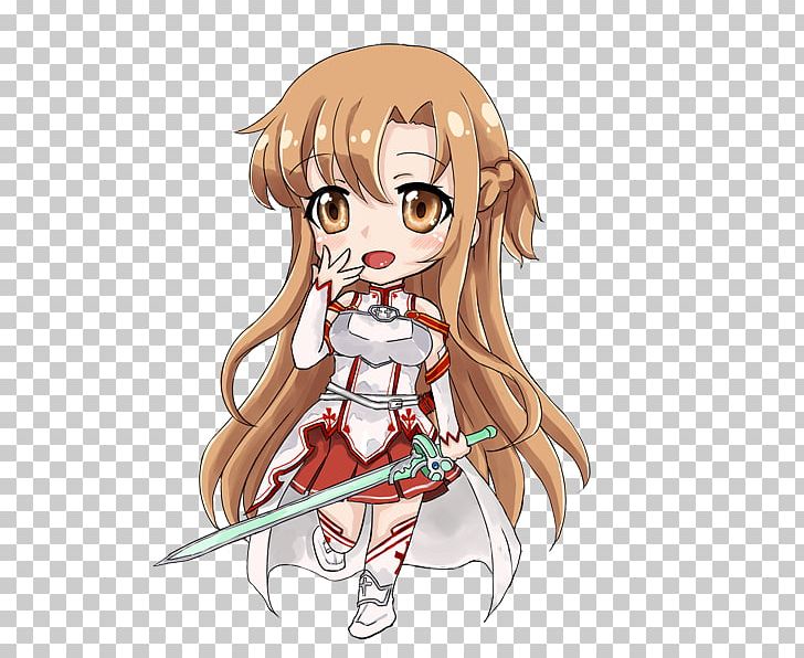 Asuna Kirito Sinon Sword Art Online Chibi PNG, Clipart, Anime, Art, Asuna, Brown Hair, Cartoon Free PNG Download