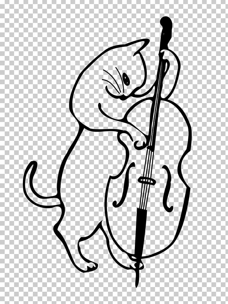 Cat Double Bass Musical Instruments Kitten PNG, Clipart, Animal Music Sketch, Animals, Art, Artwork, Bass Guitar Free PNG Download