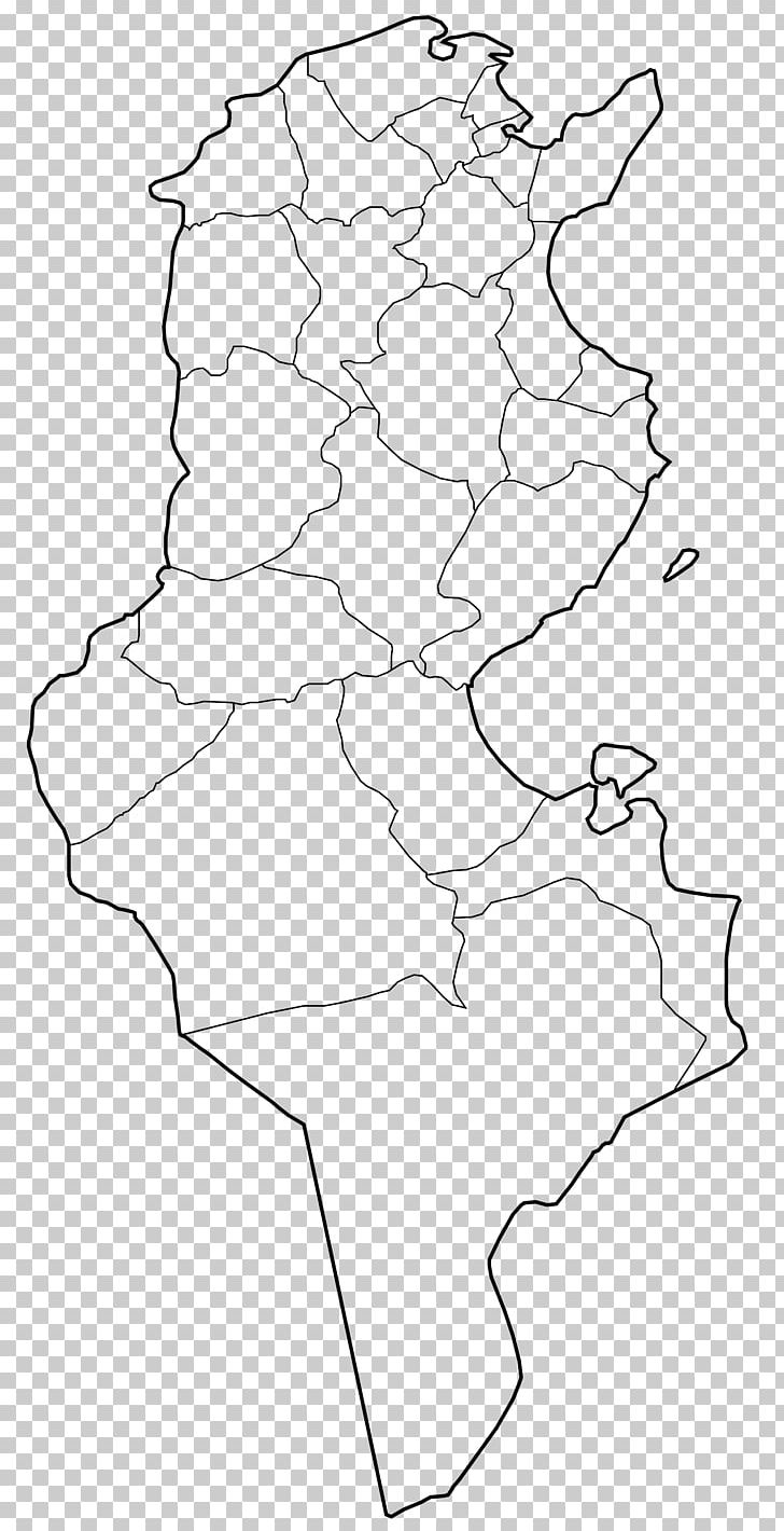 Governorates Of Tunisia Bizerte Governorate Tunis Governorate Wilayah Map PNG, Clipart, Angle, Area, Artwork, Bizerte Governorate, Black And White Free PNG Download