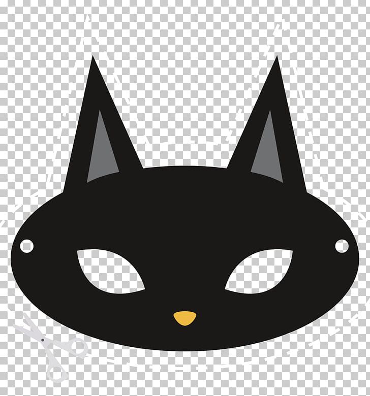Halloween Mask Party Carnival Whiskers PNG, Clipart, Angle, Black, Black And White, Black Cat, Carnivoran Free PNG Download