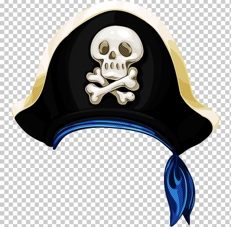 Head Cartoon Skull Bone Headgear PNG, Clipart, Bone, Cap, Cartoon, Costume Accessory, Electric Blue Free PNG Download