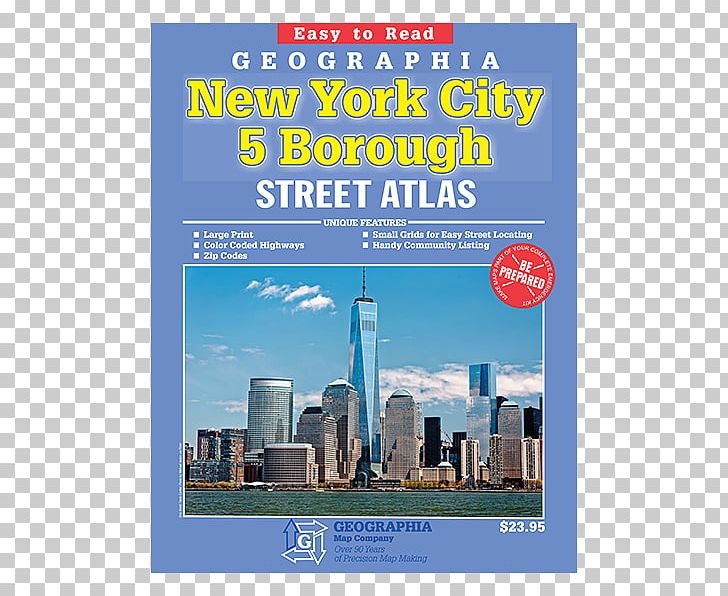 Geographia New York City 5 Borough Streetatlas Skyline Advertising Boroughs Of New York City PNG, Clipart, Advertising, Airport Weighing Acale, Boroughs Of New York City, City, New York City Free PNG Download