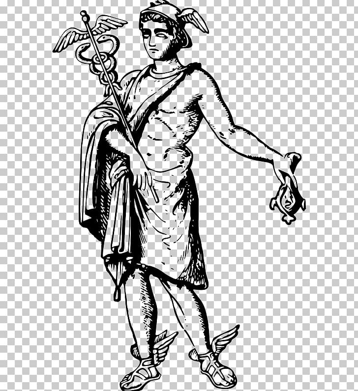 Hermes Mercury PNG, Clipart, Arm, Art, Artwork, Black And White, Document Free PNG Download