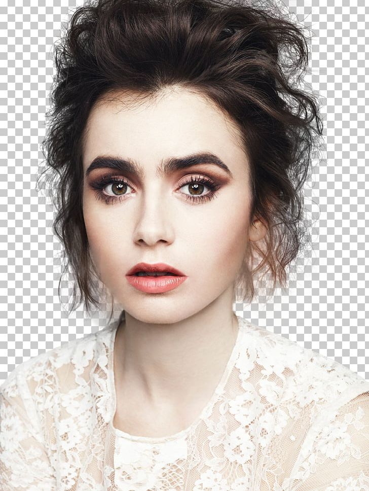 Lily Collins Photography Black And White PNG, Clipart, Beauty, Black And White, Black Hair, Brown Hair, Cheek Free PNG Download