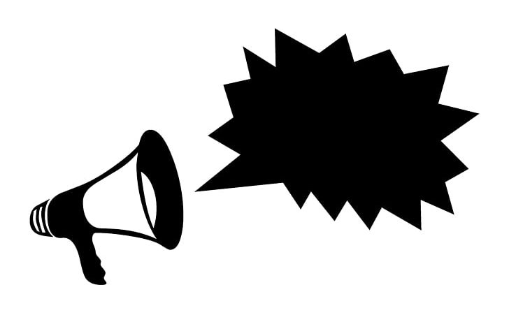 Megaphone Loudspeaker PNG, Clipart, Angle, Black, Black And White, Computer Icons, Download Free PNG Download
