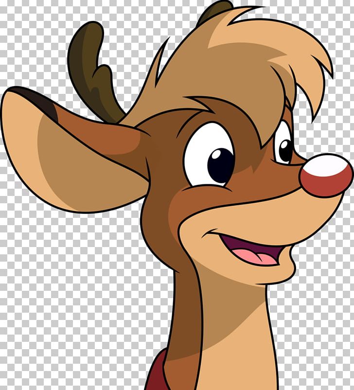Rudolph Reindeer Animation Puppy PNG, Clipart, Carnivoran, Cartoon, Cat Like Mammal, Deer, Deviantart Free PNG Download