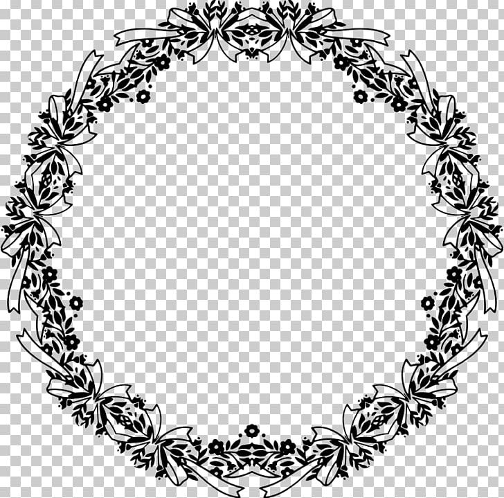 Frames Ornament PNG, Clipart, Art, Black And White, Body Jewelry, Border, Circle Free PNG Download