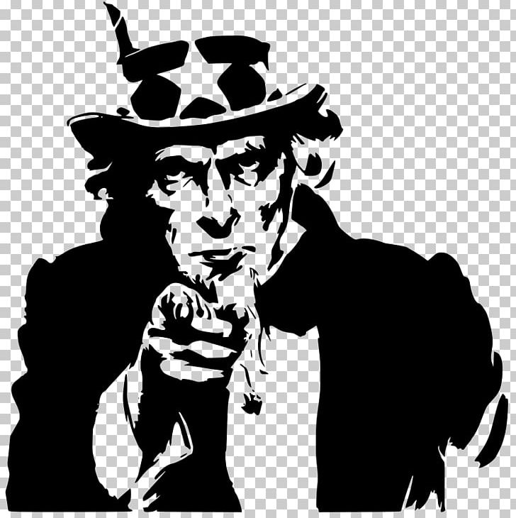 Uncle Sam PNG, Clipart, Art, Black And White, Drawing, Fictional Character, Gentleman Free PNG Download