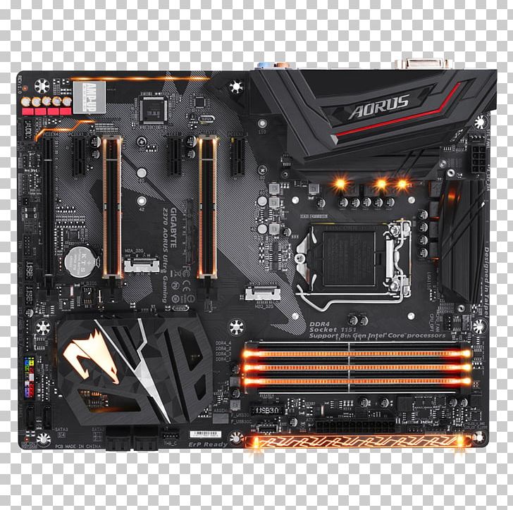 Intel ATX Motherboard Gigabyte Technology LGA 1151 PNG, Clipart, Aorus, Atx, Coffee Lake, Computer Accessory, Computer Case Free PNG Download