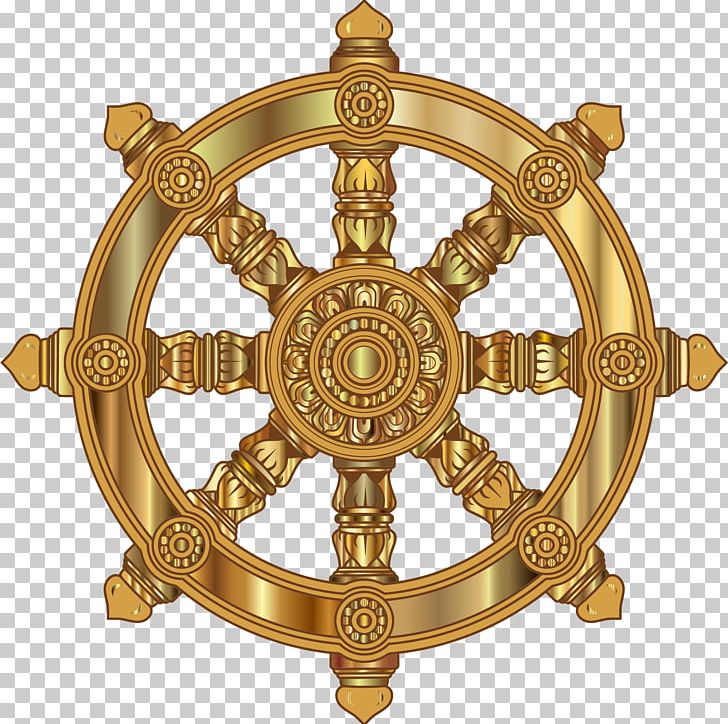 Dharmachakra Buddhism Buddhist Symbolism PNG, Clipart, Brass, Buddhism, Buddhist Churches Of America, Buddhist Symbolism, Dharma Free PNG Download