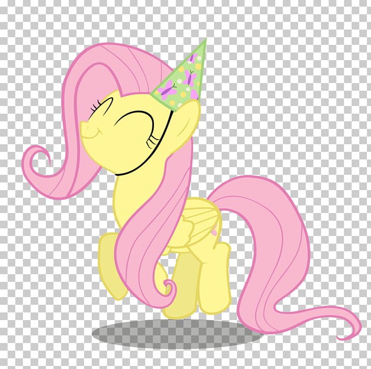 Fluttershy Party Hat Pinkie Pie Birthday PNG, Clipart, Animal Figure, Art, Birthday, Cartoon, Elephants And Mammoths Free PNG Download