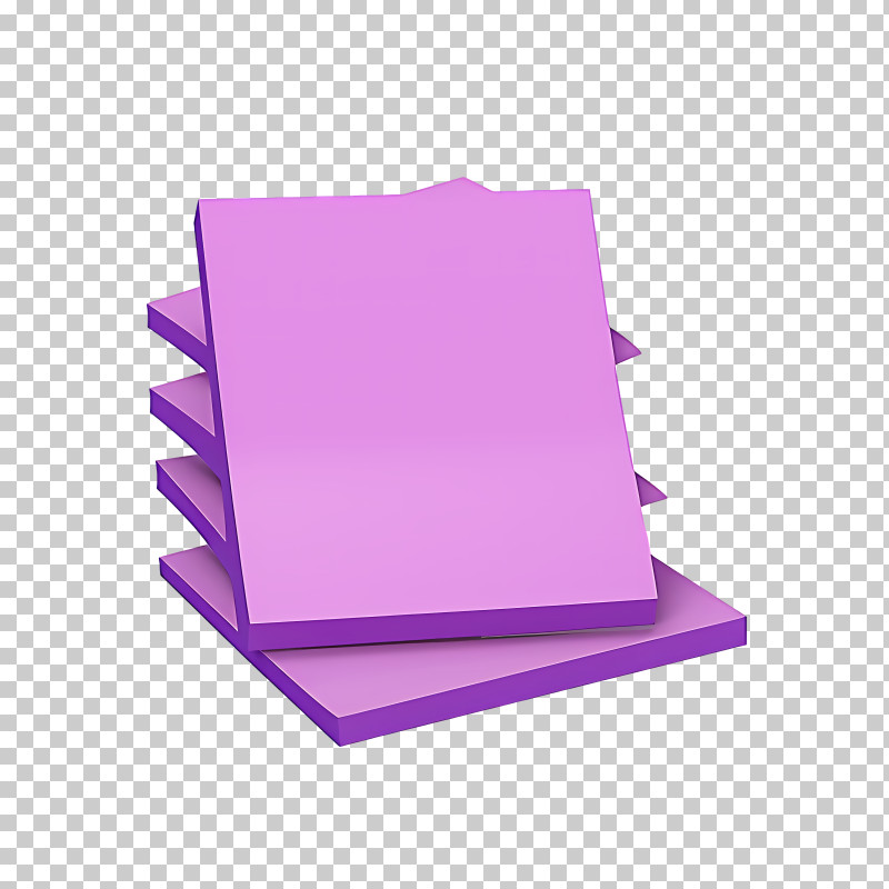 Post It Note - Purple Stack Of Sticky Notes For Office Use PNG, Clipart ...