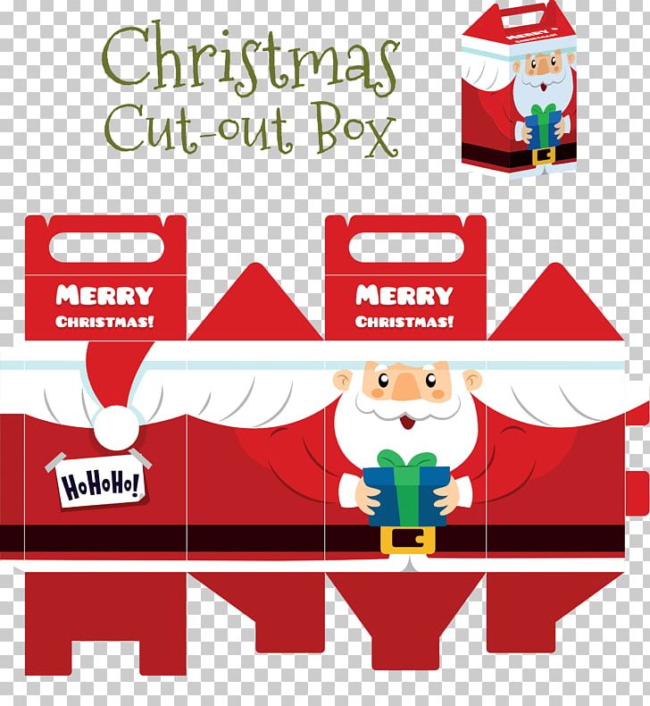 Santa Claus Christmas Day Paper Gift Box PNG, Clipart, Area, Book, Box, Brand, Christmas Free PNG Download