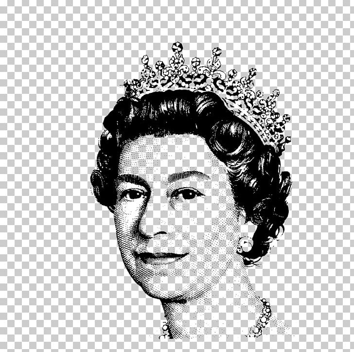 queens head outline clipart