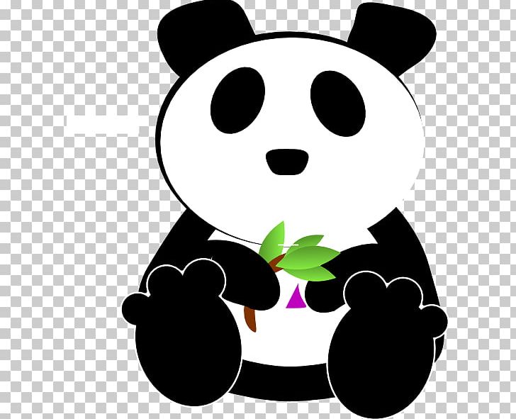 Giant Panda Bear Cartoon PNG, Clipart, Animals, Artwork, Bamboo, Bear, Black And White Free PNG Download