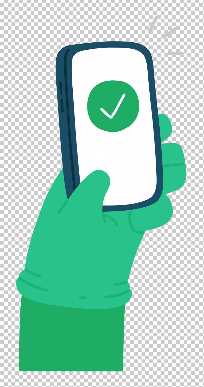 Phone Checkmark Hand PNG, Clipart, Checkmark, Geometry, Green, Hand, Hat Free PNG Download