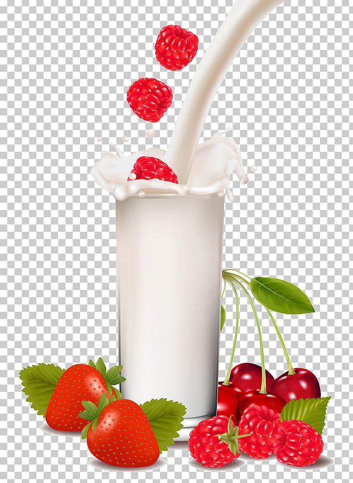 Milkshake Strawberry Fruit PNG, Clipart, Broken Glass, Cranberry, Cream, Flavor, Flavored Milk Free PNG Download