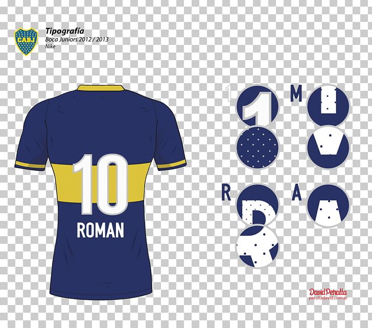 T-shirt Boca Juniors Sports Fan Jersey La Nueva Tipografía: Manual Para Diseñadores Modernos Typography PNG, Clipart, Active Shirt, Blue, Boca Juniors, Brand, Clothing Free PNG Download