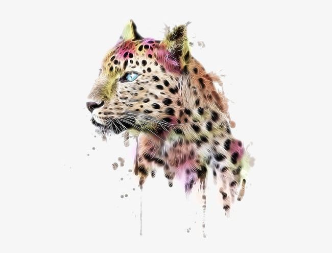 Hand-painted Watercolor Cheetah PNG, Clipart, Animal, Animals, Cartoon, Cartoon Animals, Cheetah Free PNG Download