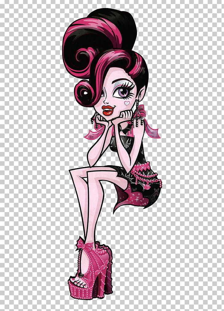 Draculaura Clawdeen Wolf Monster High Frights PNG, Clipart, Cartoon, Doll, Fashion Illustration, Fictional Character, Magenta Free PNG Download