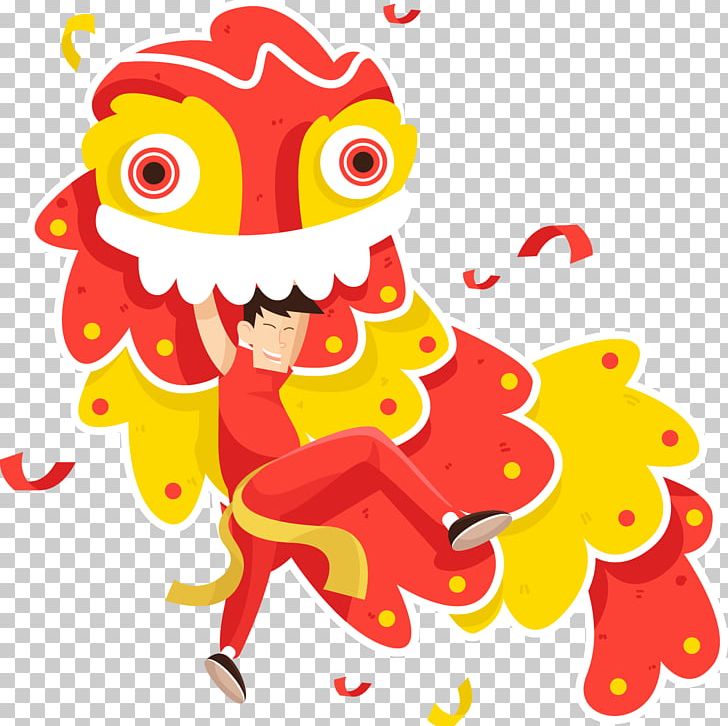 Lion Dance Budaya Tionghoa Chinese New Year Png, Clipart, Animals, Art 