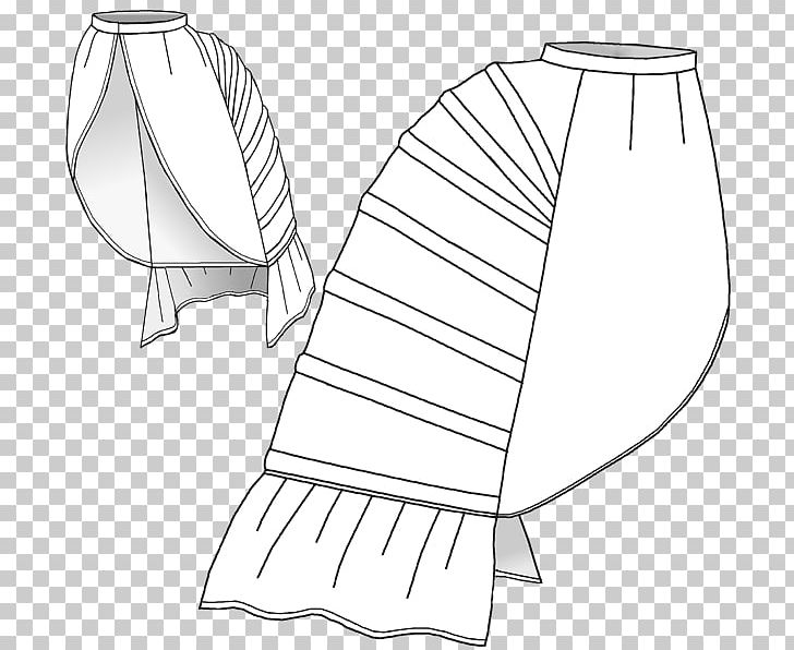 T-shirt Bustle Hoop Skirt Pattern PNG, Clipart, Angle, Area, Artwork, Black And White, Bustle Free PNG Download