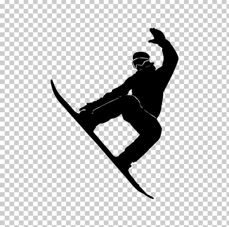 Snowboarding Skier Sport PNG, Clipart, Black, Black And White, Hand, Logo, Silhouette Free PNG Download