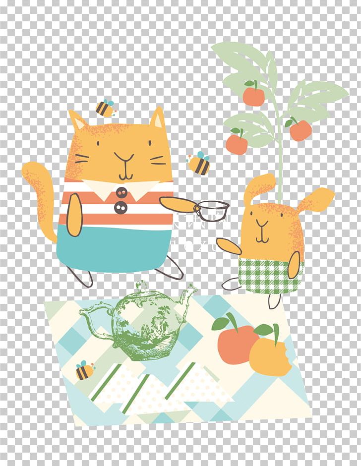 Cartoon Picnic Illustration PNG, Clipart, Animal, Animals, Are, Cartoon, Cartoon Character Free PNG Download