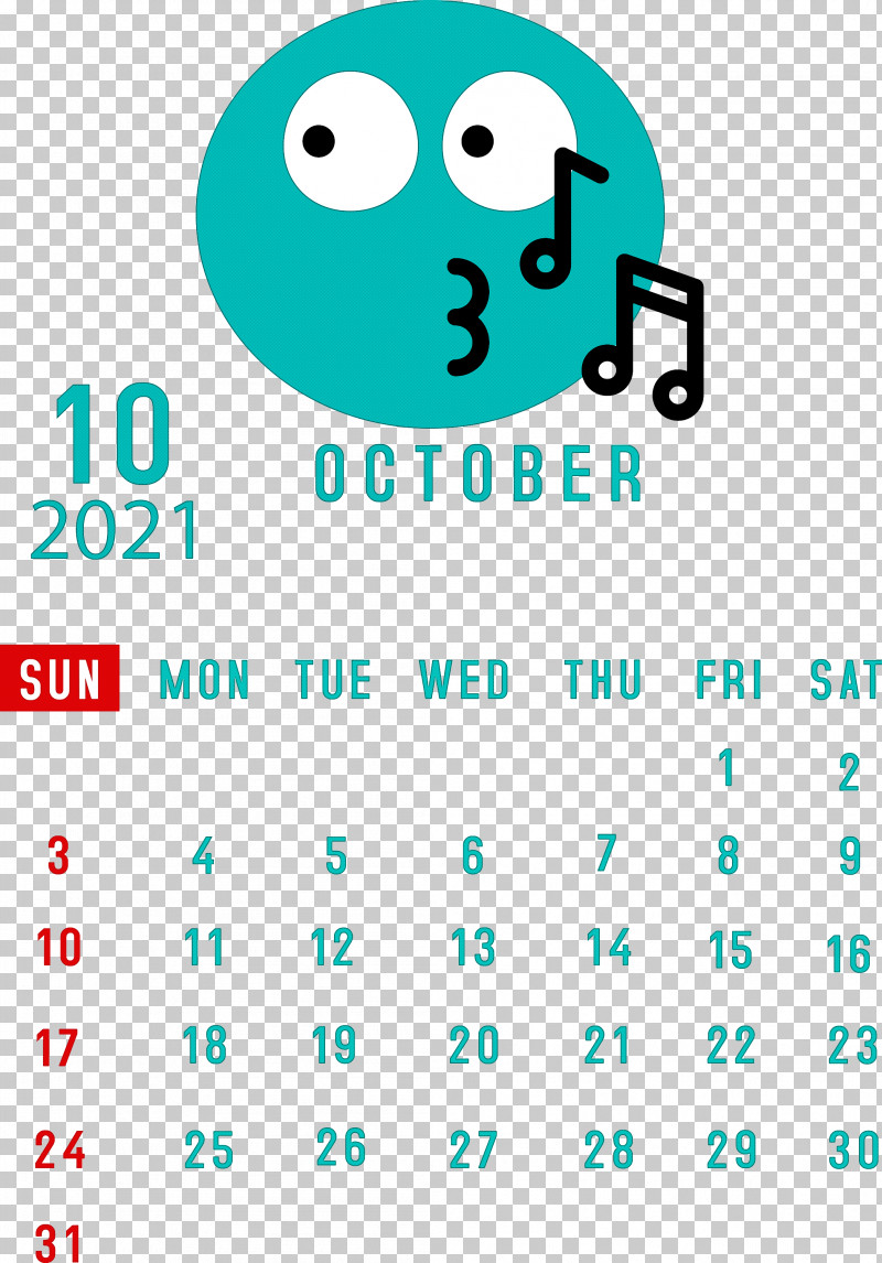 October 2021 Printable Calendar October 2021 Calendar PNG, Clipart, Behavior, Calendar System, Diagram, Happiness, Human Free PNG Download
