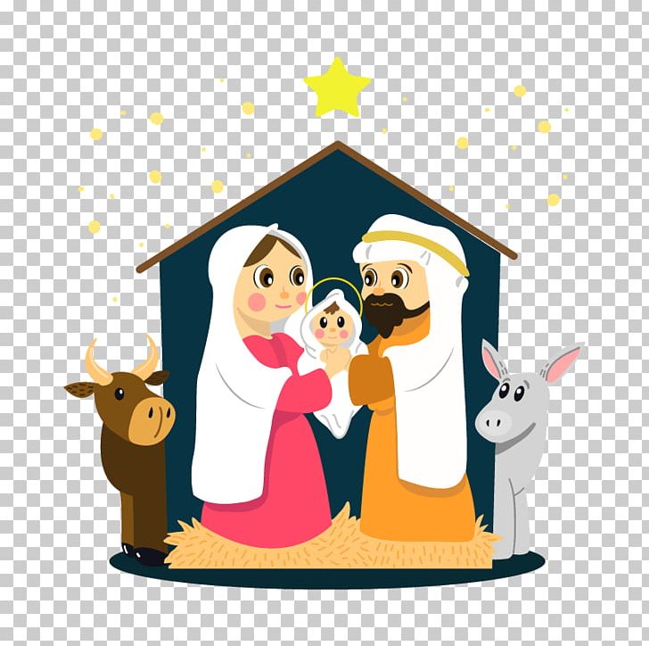 nativity of jesus clipart of people