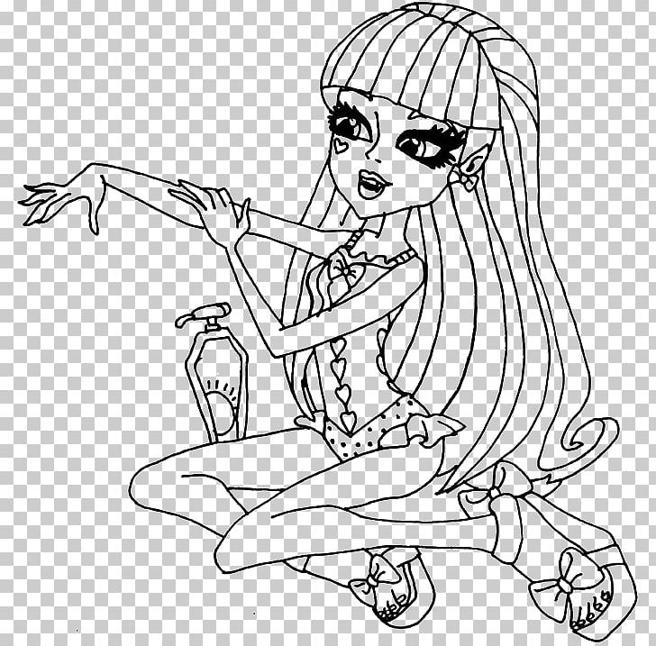 Monster High Original Gouls CollectionClawdeen Wolf Doll Frankie Stein Coloring Book Drawing PNG, Clipart, Arm, Art, Artwork, Black, Child Free PNG Download