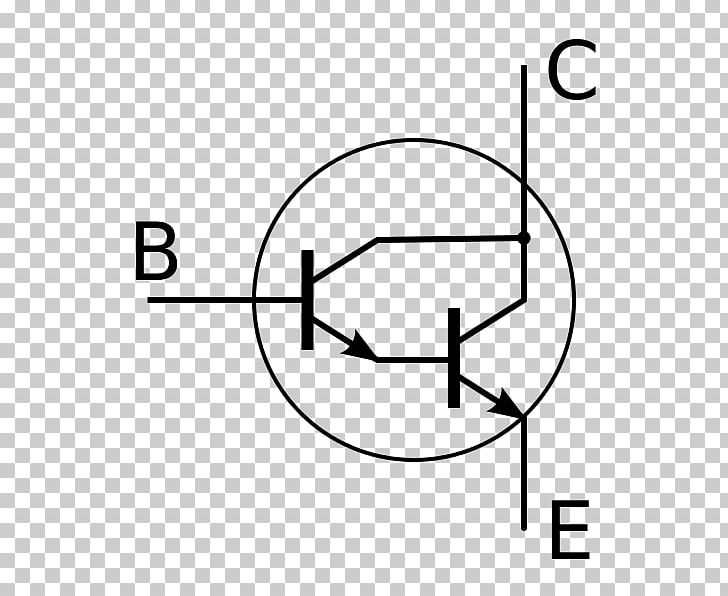 Darlington Transistor Electronics Bipolar Junction Transistor NPN PNG, Clipart, Angle, Black, Black And White, Brand, Circle Free PNG Download