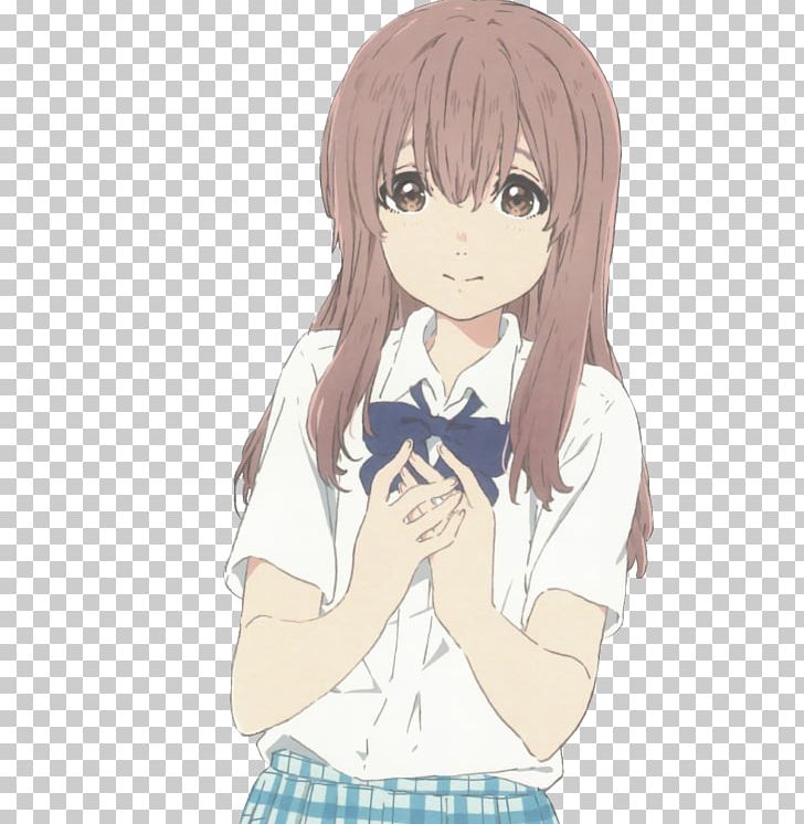 Shouko Nishimiya Yuzuru Nishimiya Naoka Ueno Anime Fan Art PNG, Clipart, Arm, Art, Black Hair, Brown Hair, Cartoon Free PNG Download