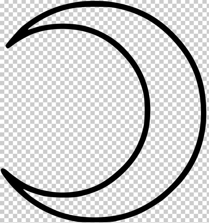 Crescent Drawing Moon Symbol Lunar Phase PNG, Clipart, Area, Black, Black And White, Circle, Coloring Book Free PNG Download