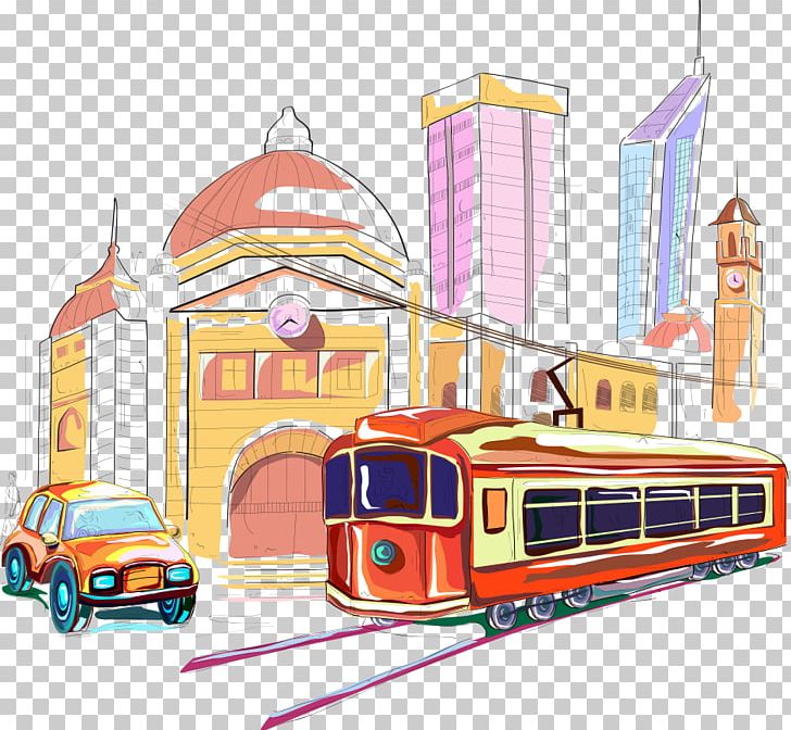 Melbourne Car Architecture Illustration PNG, Clipart, Architecture Vector, Building, Bus, Bus Vector, City Free PNG Download