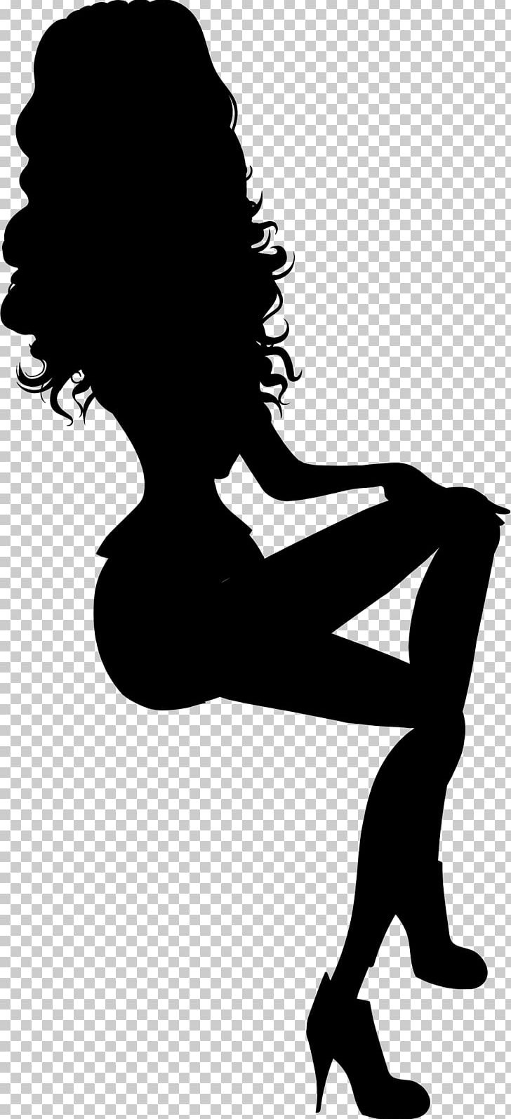 Woman Silhouette Sitting PNG, Clipart, Arm, Art, Black And White, Computer Icons, Female Free PNG Download