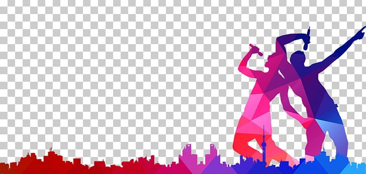 Singing Music Silhouette Poster PNG, Clipart, City, Computer Wallpaper, Free Stock Png, Magenta, Man Silhouette Free PNG Download