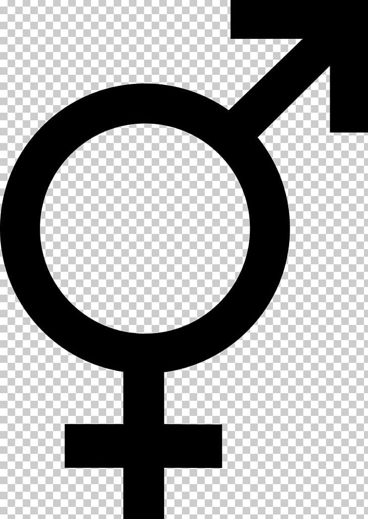 Gender Symbol Transgender Hermaphrodite Intersex PNG, Clipart, Bigender, Black And White, Circle, Concept, Cross Free PNG Download