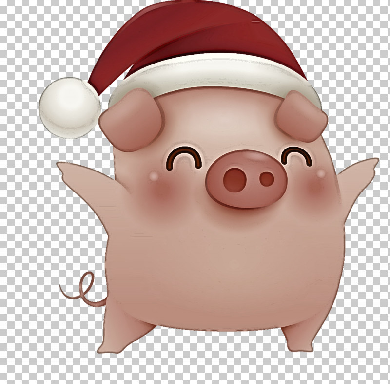 Merry Christmas Pig Cute Pig PNG, Clipart, Animation, Cartoon, Cute Pig, Livestock, Merry Christmas Pig Free PNG Download